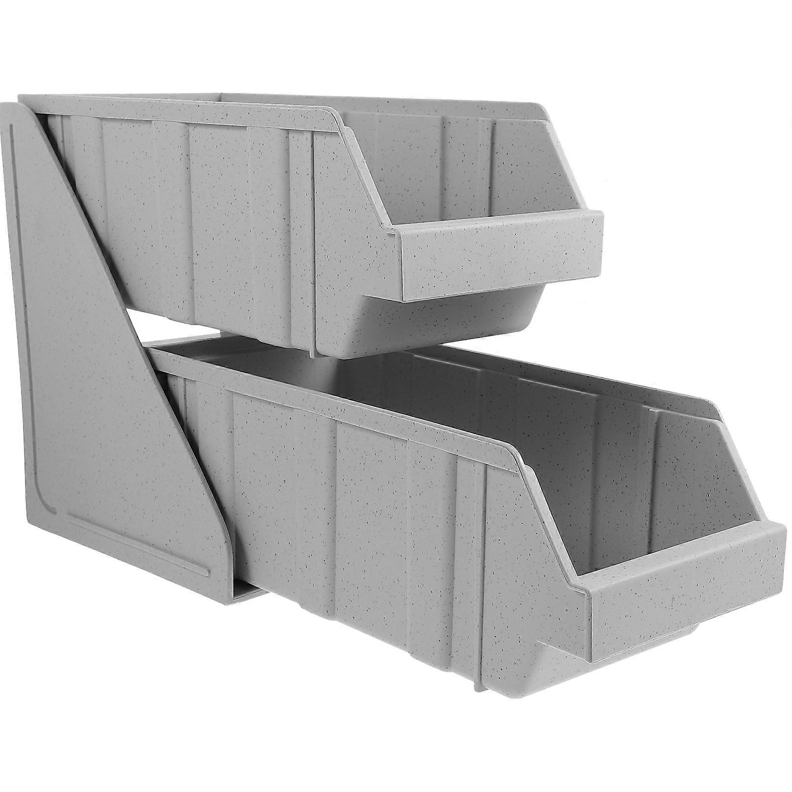Multi-Functional Storage Rack for Coffee Tea Bags Grey Plastic Suitable for Various Sauces