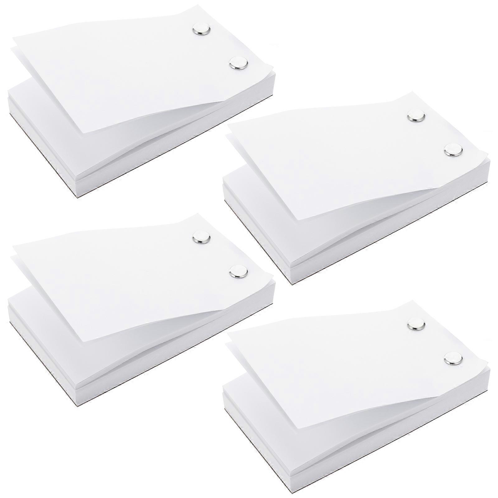 Student Notebook for Home Use Lightweight Paper Notebook Stationery White Simple Design 4pcs