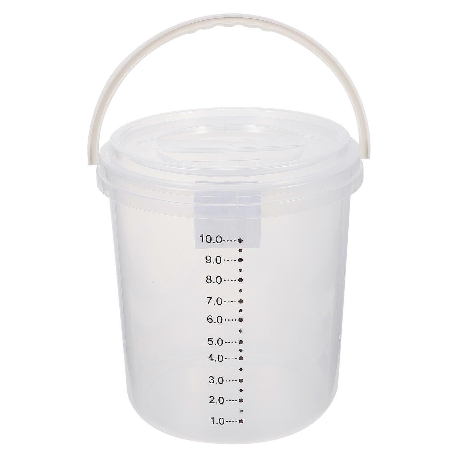 Rice Storage Bucket for Rice Organizing 1Pcs Moisture-Proof White Plastic Box