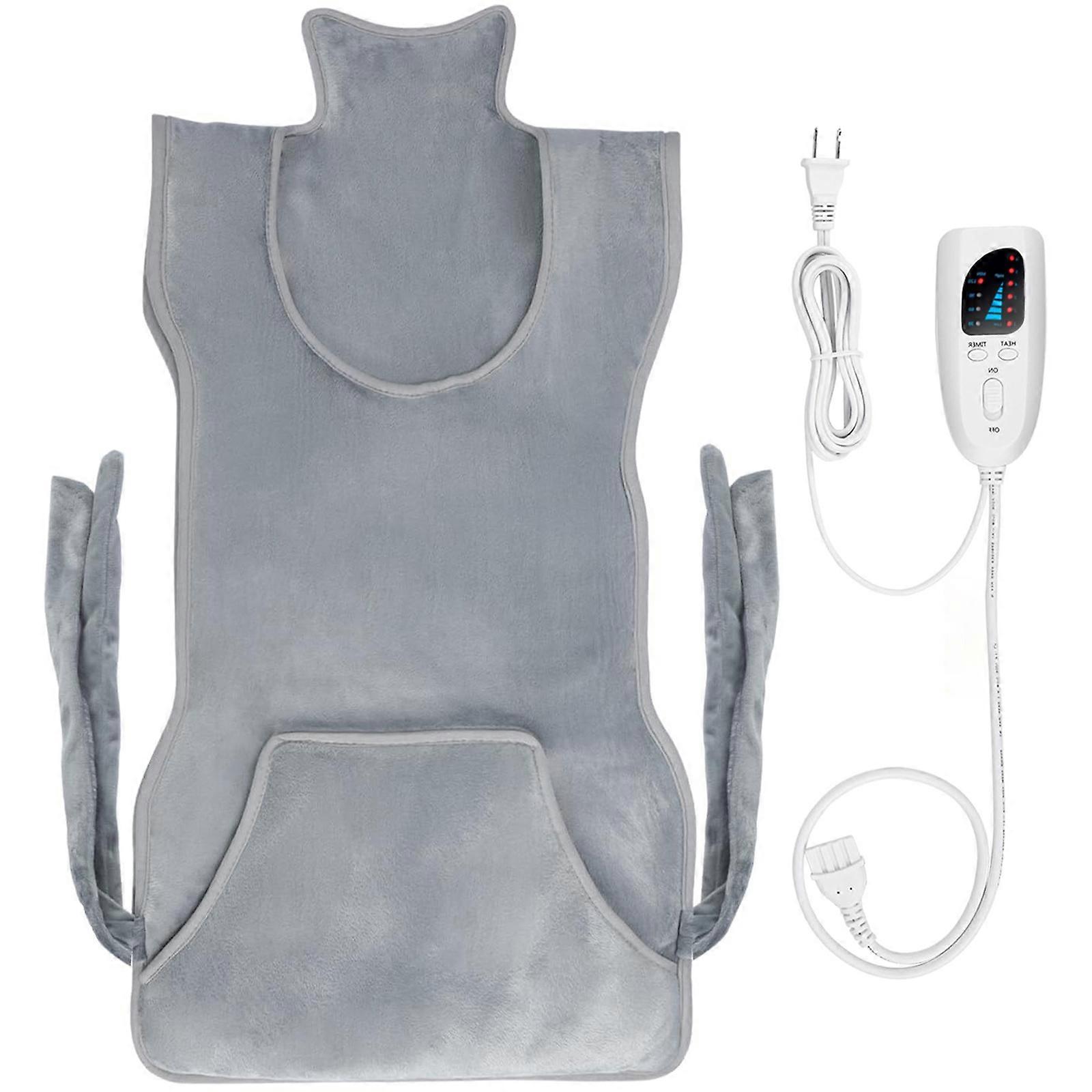 Justerbar bärbar värmedyna täckning mjuk flanell värmeterapi för vuxna värmedyna flerfärgad