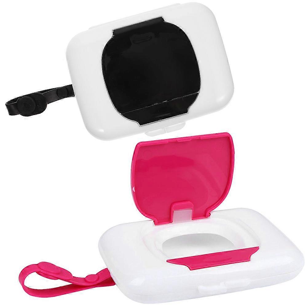 Portable Wipe Dispenser For Home Use 16X11Cm Reusable Practical Design 2Pcs
