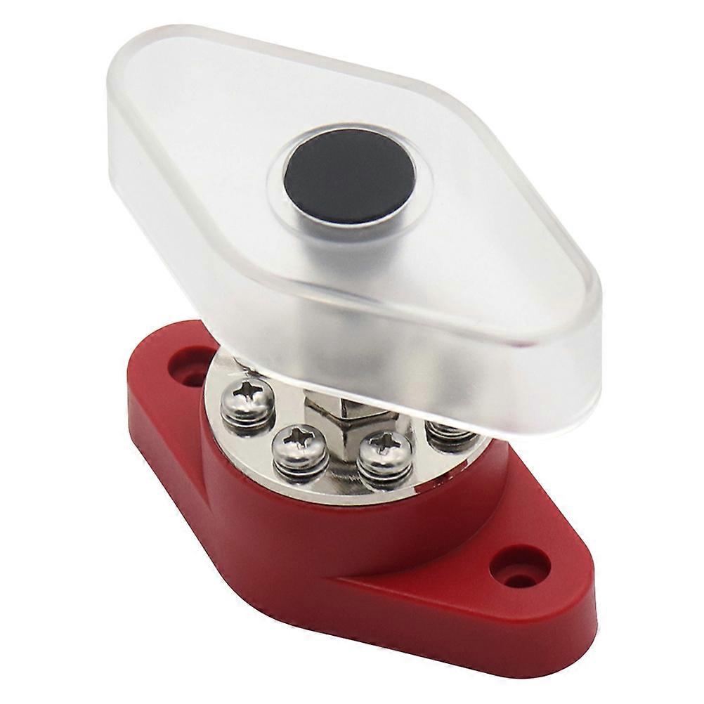 Power Distribution Terminal Block 180A Marine Vehicle Car 8.5x4.5cm Red 1Set