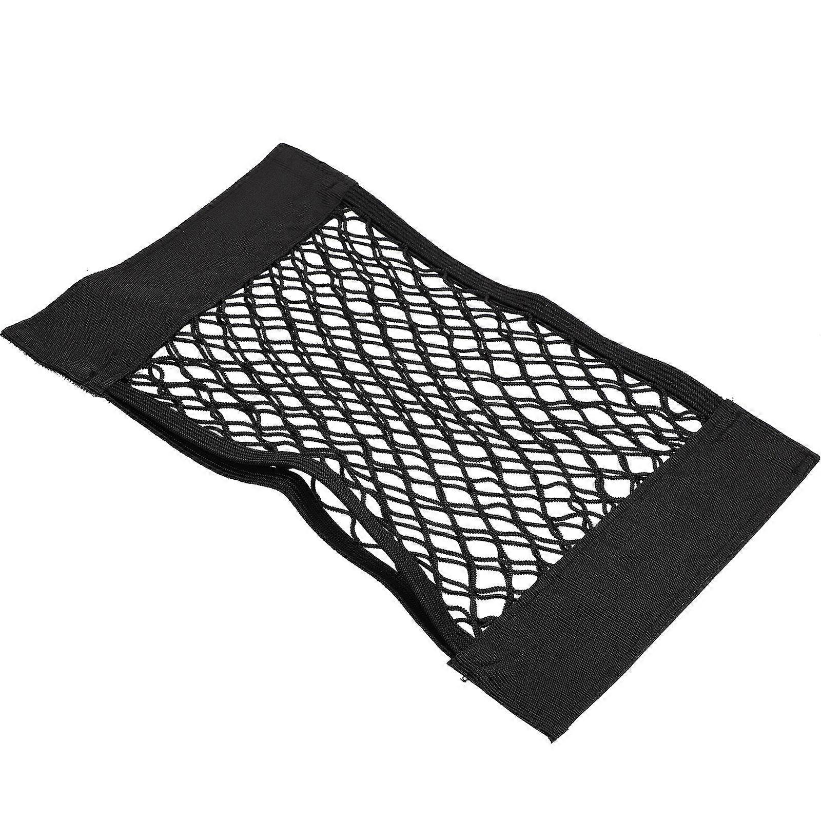 Car Storage Net Bags Adhesive Mesh Organizers Durable Cargo Netting for Back Seat Trunk Clutter Free Vehicle Organization