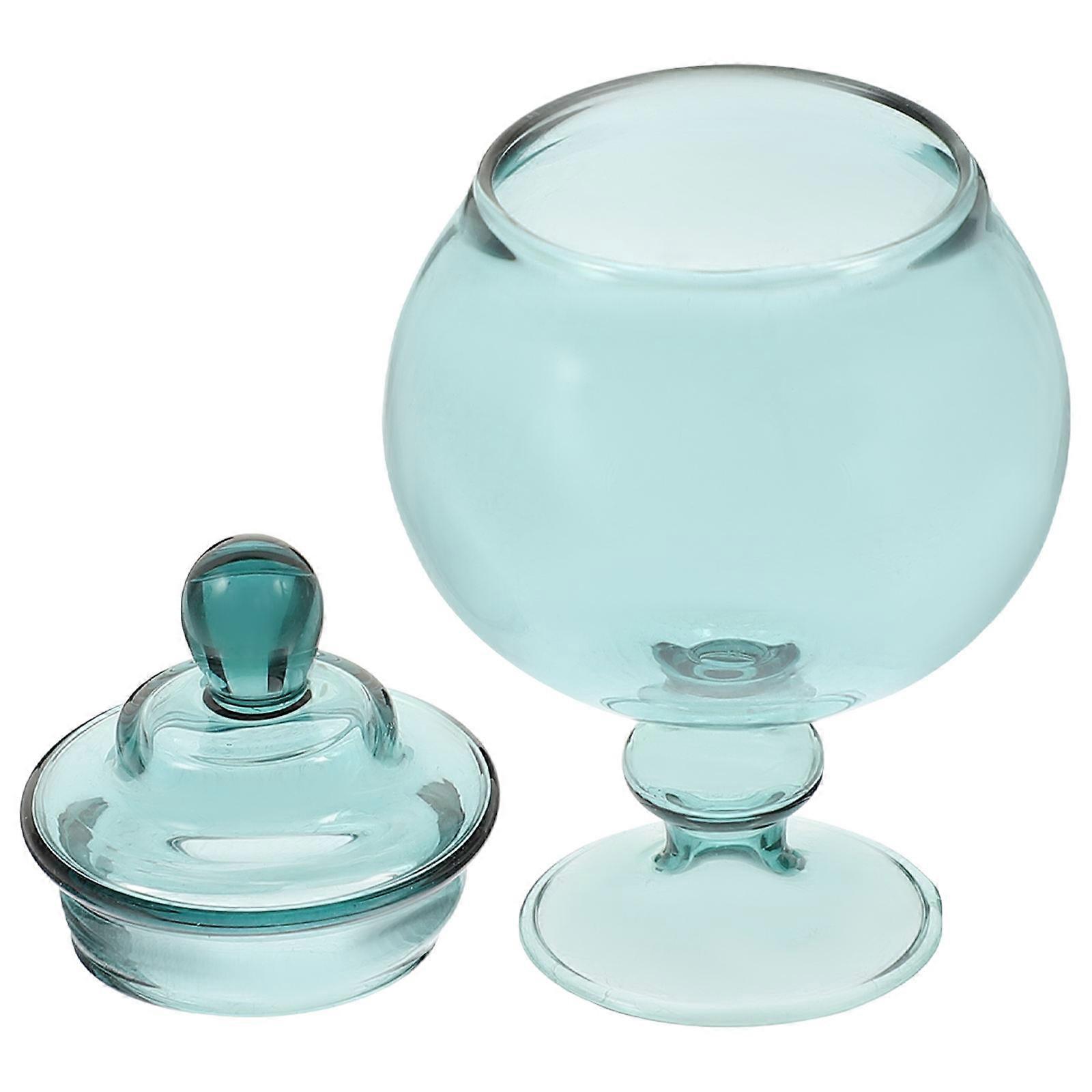 Decorative Glass Jar Miniature Candy Jar For Mini House Accessory 3.3x5.8cm Classic Style Storage 1Set