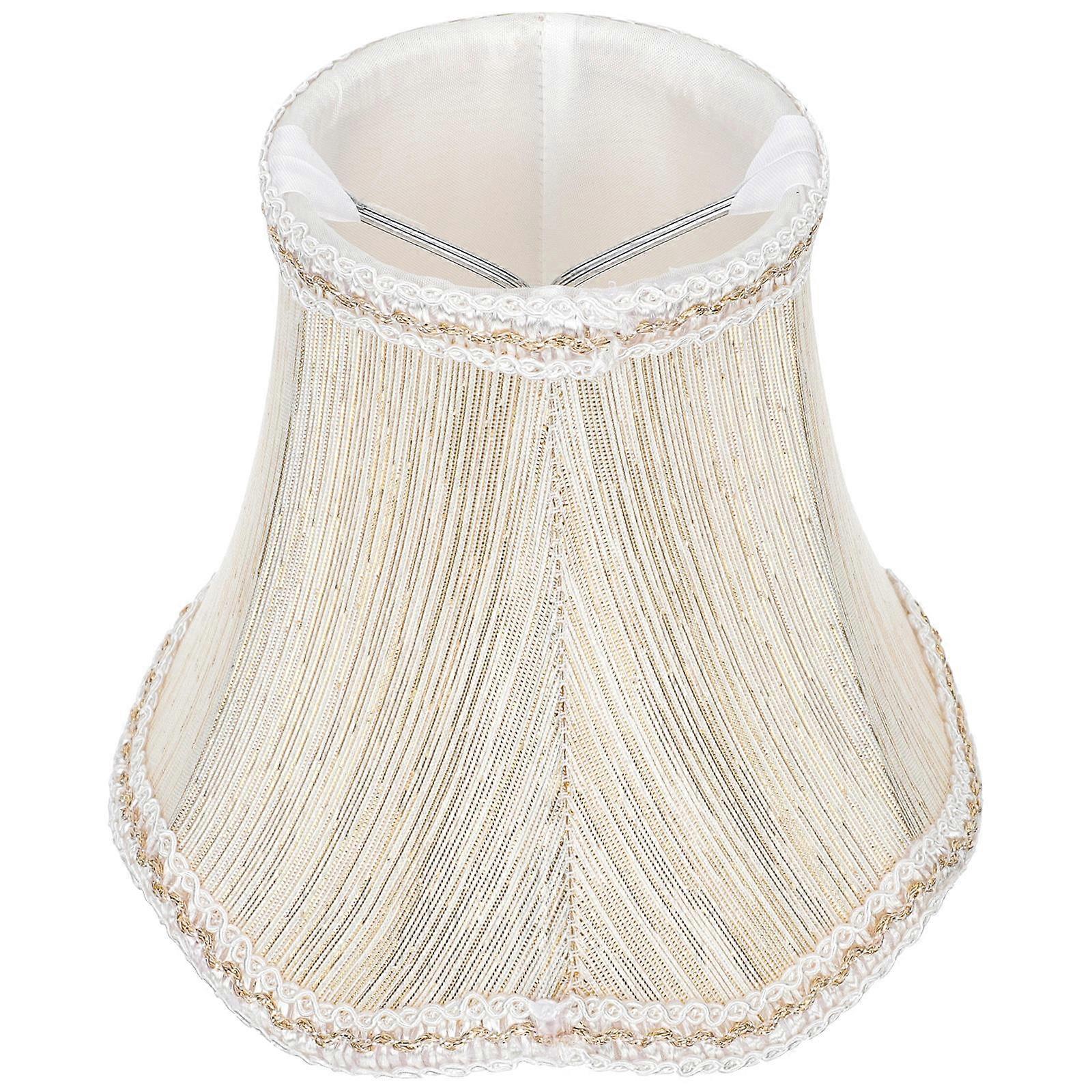 European Style Elegant Hanging Lampshade, Lightweight Fabric Ceiling Light Cover for Home Decor and Unique Lighting, Eye Friendly Design