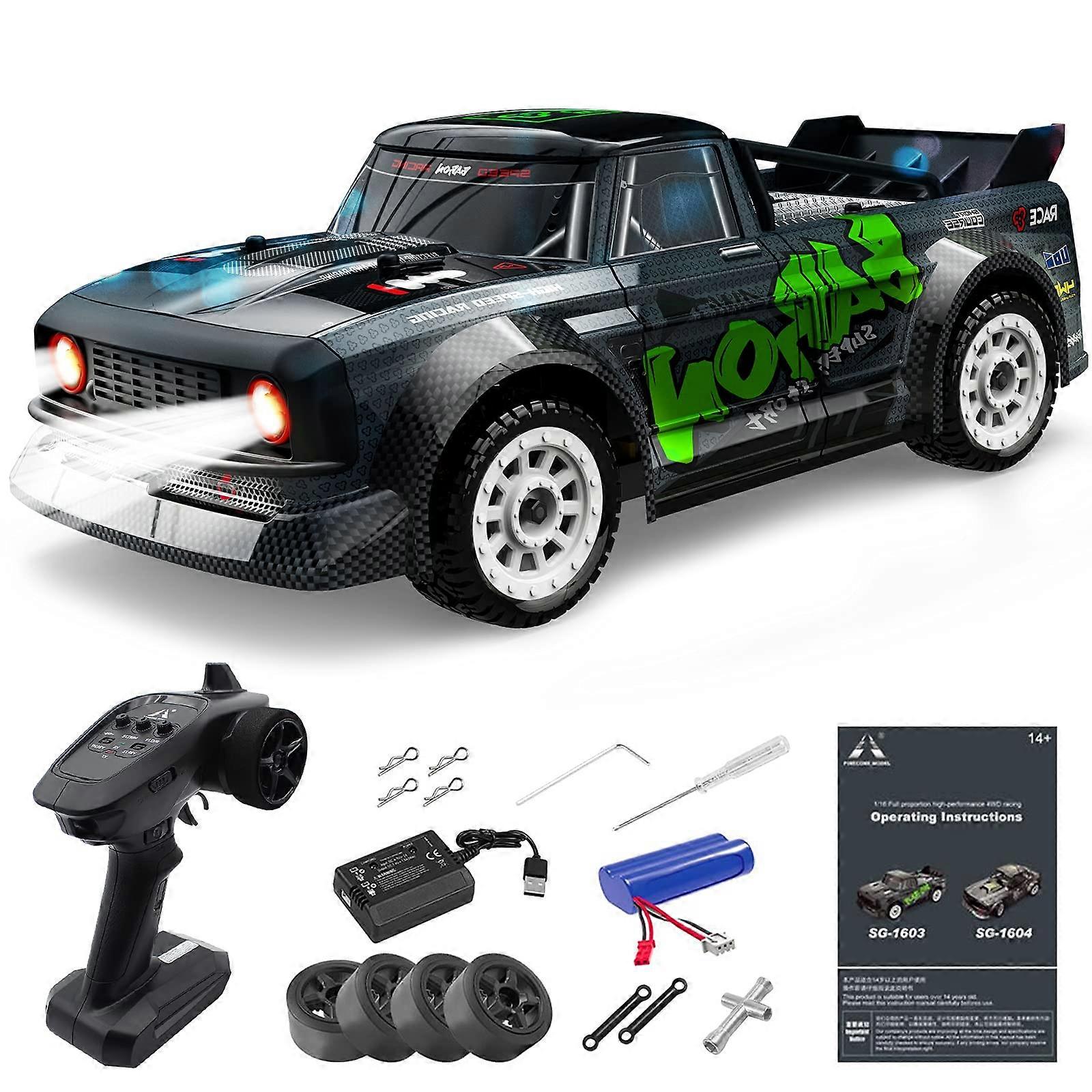 1/16 Speed Remote Controlled Car, 20MPH RC Drifting Car, 4WD Mini RC Drift Car with Speed Steering Control Vehicle Toy
