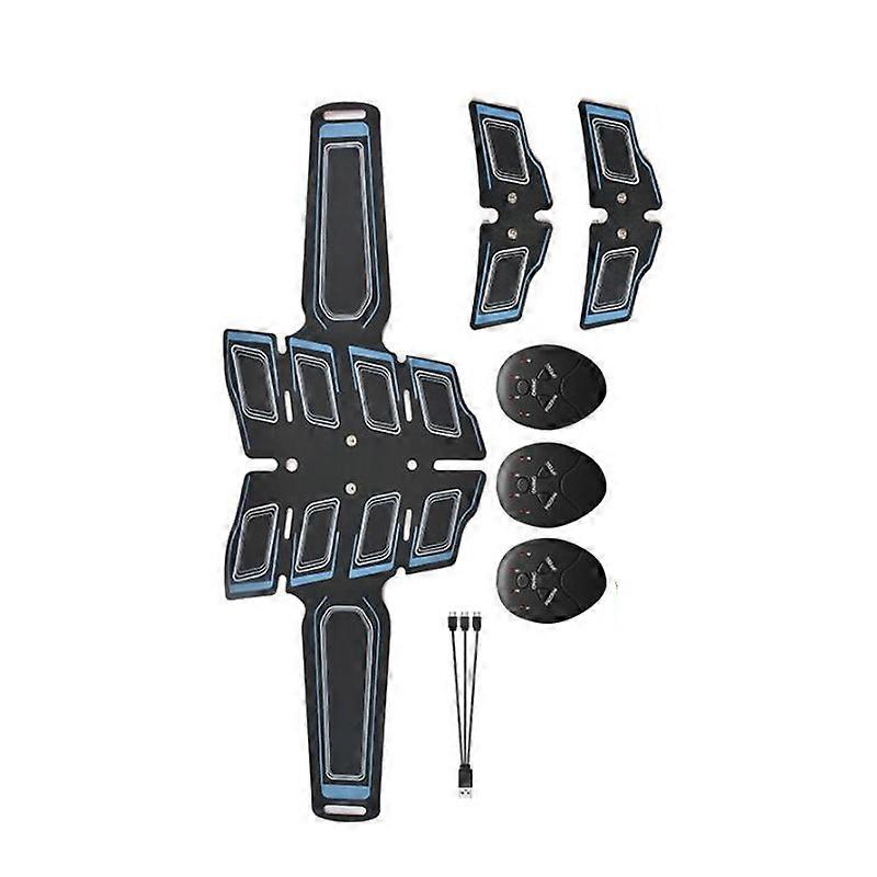 Rechargeable EMS Electrical Stimulation Trainer ABS Stimulator Abdominal Muscle Toning Trainer