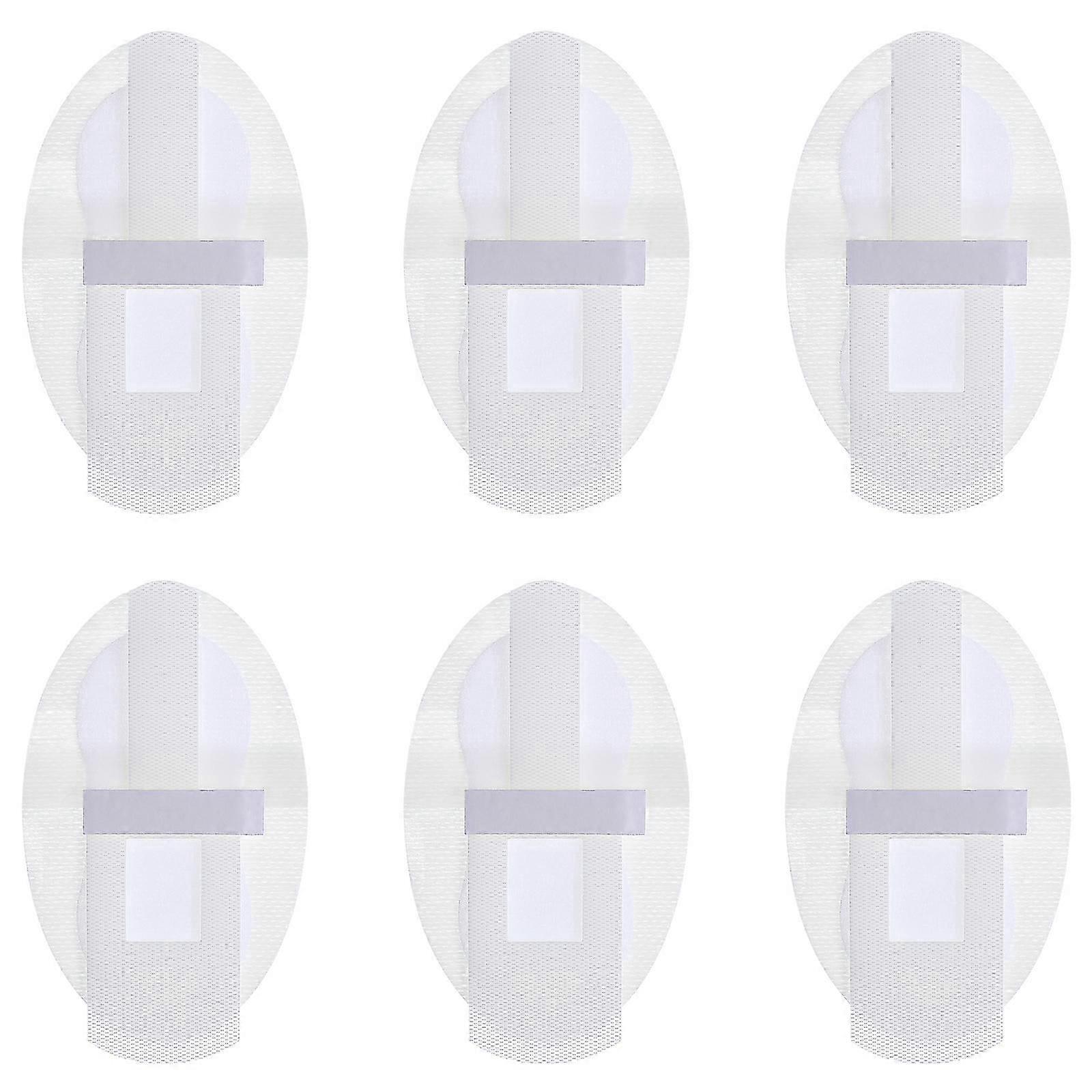 6 قطع أنبوب يمكن التخلص منه تحديد ملصقات تعقيم قسطرة ملصقات حامل قسطرة المريض قسطرة تثبيت ملصقا