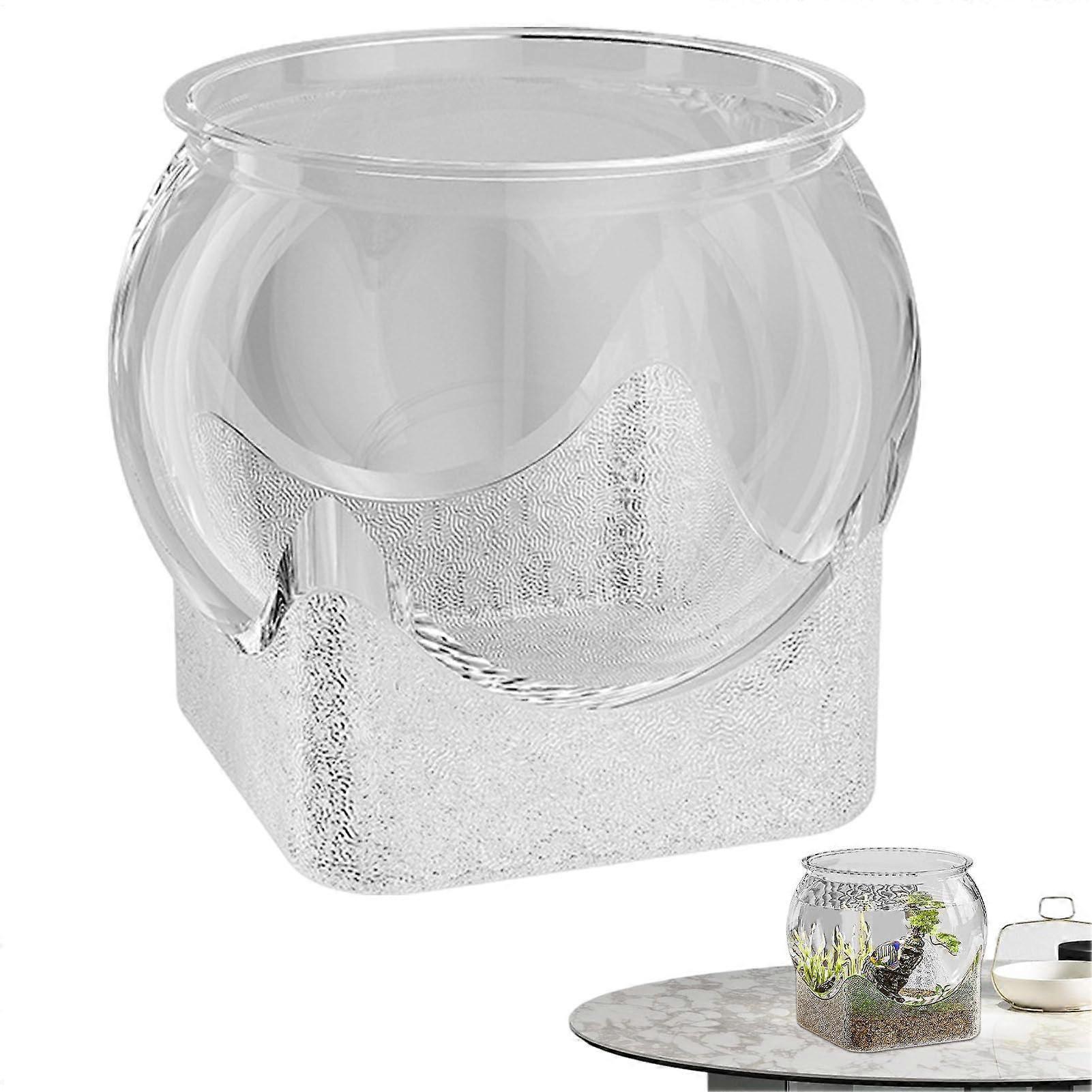 Clear Aquarium Betta Fish Tank, Round Fish Tank, Unbreakable Globe Turtle Tanks