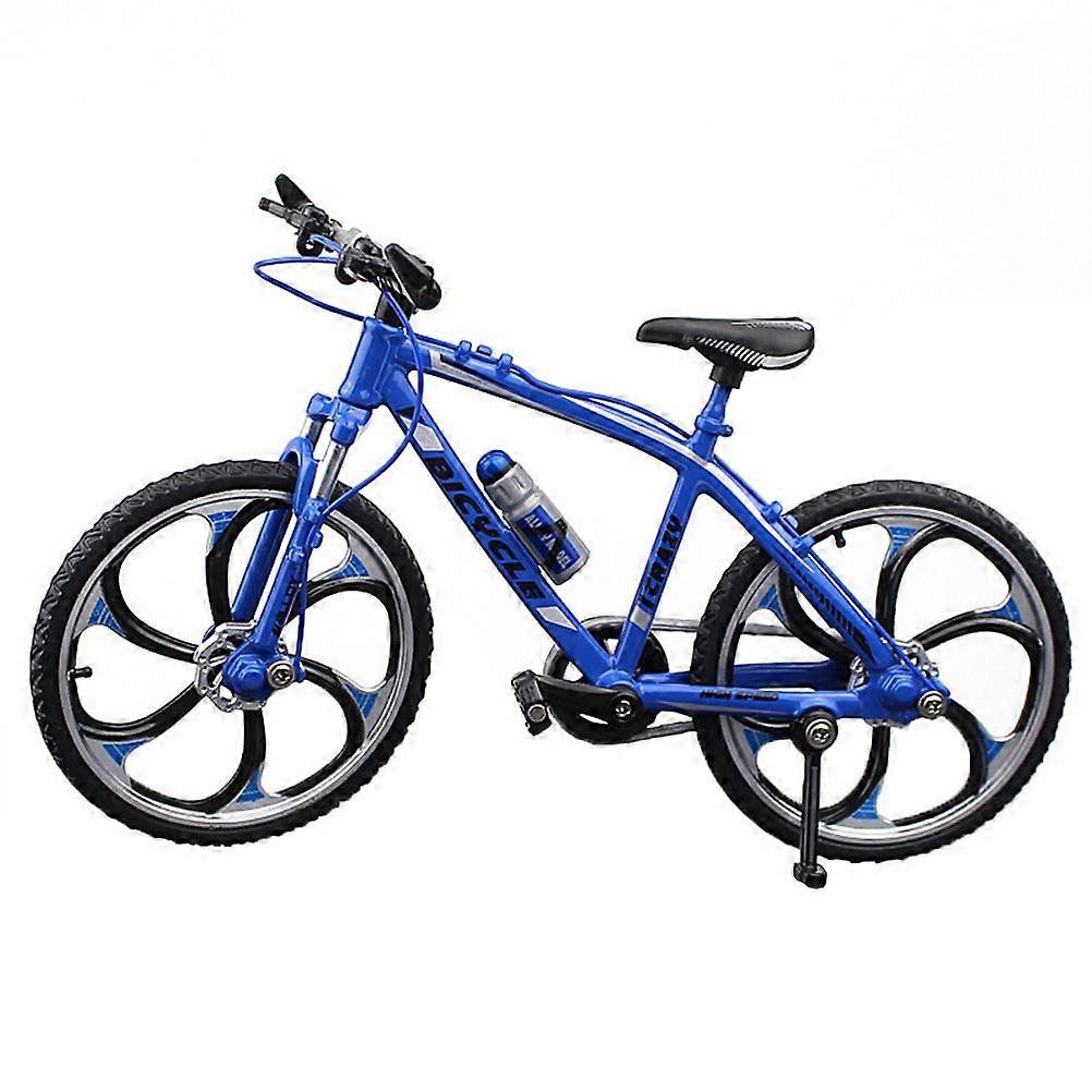 17.5x10.5cm Creative Alloy Model 1:10 Mini Simulation Toy (Racing Cycle Blue)