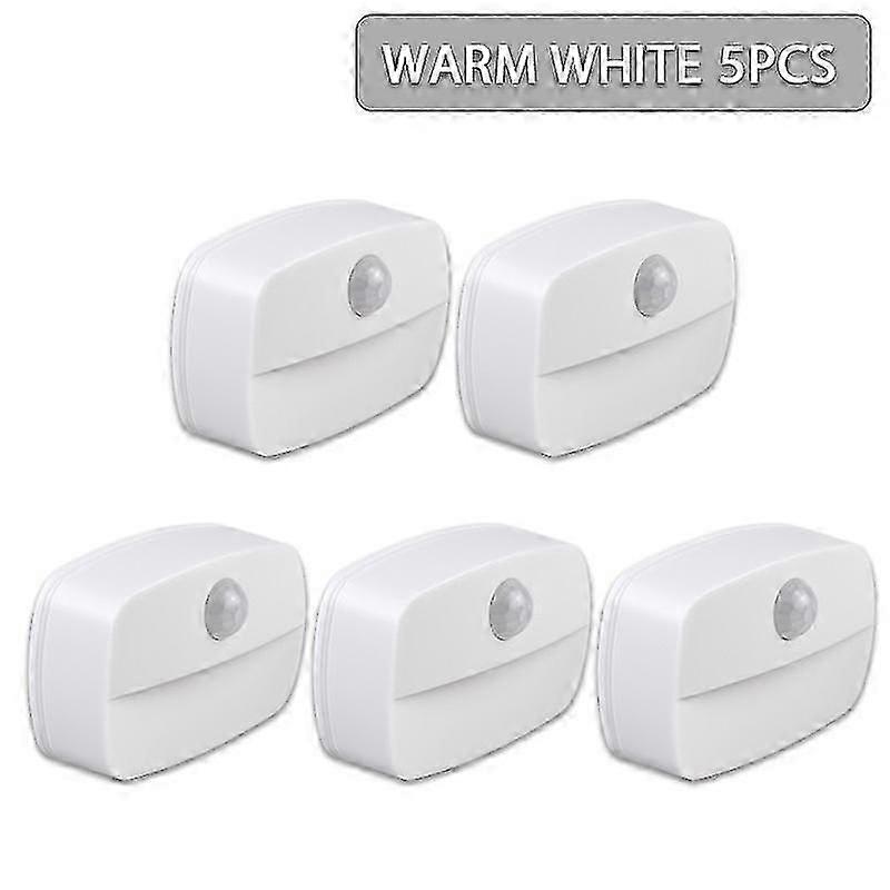 Battery-Powered Motion Sensor Night Light - LED PIR Induction for Hallways & Bedrooms