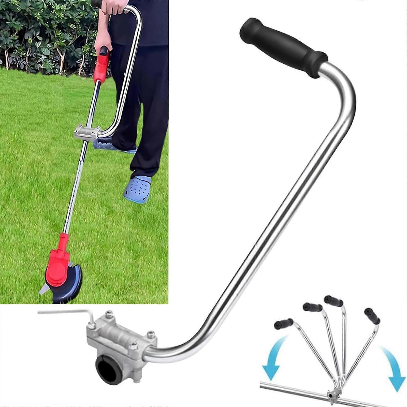 String Trimmer Handle Ergonomic Grip With Bracket Clamp Weedeater Handle Extension For Lawn Care