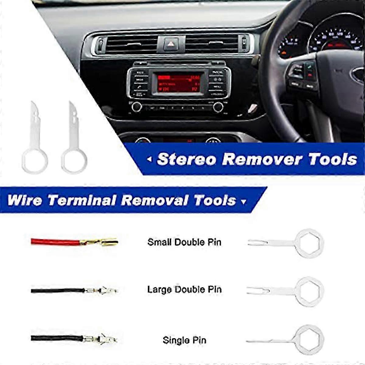 19 Pcs Trim Removal Tool, Clip Pliers Fastener Terminal Remover Blue
