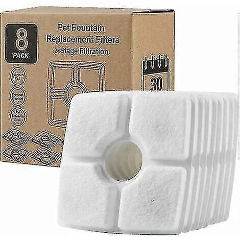 Water Dispenser Filter Element - Square Filter Element 8 Pieces