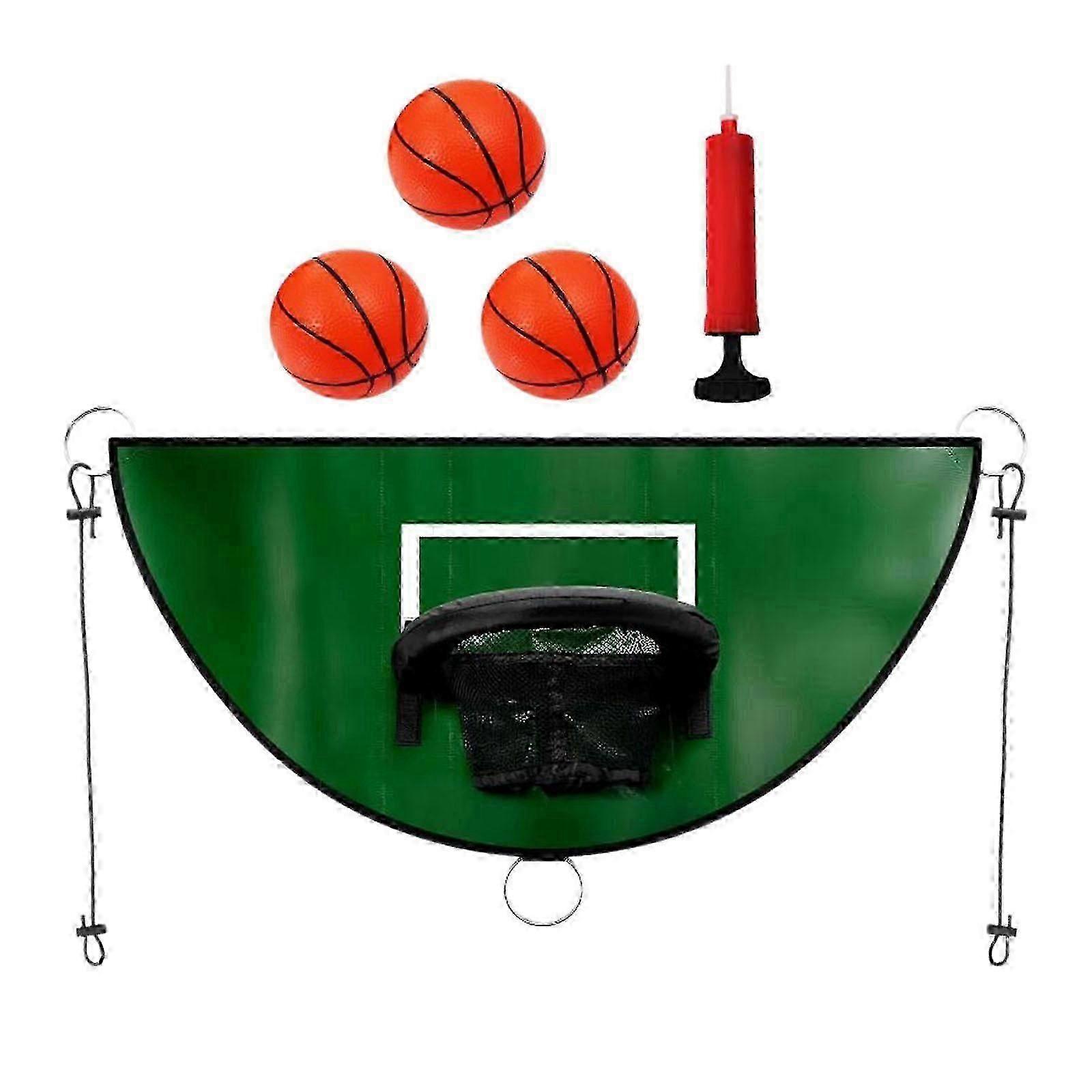 mini basketball hoop for trampoline with enclosure