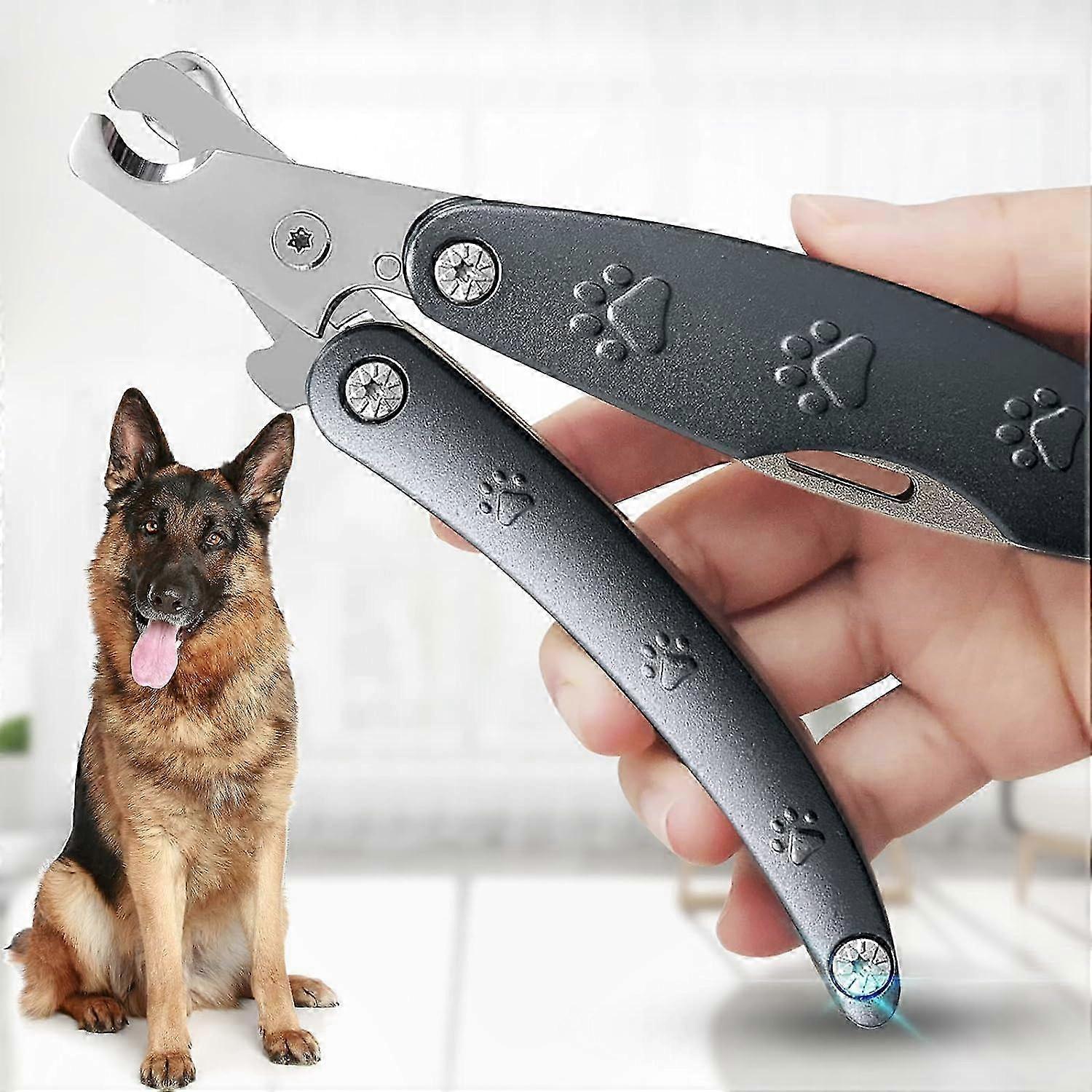 Quiet Dog Nail Trimmer for All Sizes - Smooth & Sharp Cutting Tool for Small to X-Large Dogs - Durable Metal Pet Grooming Clippers