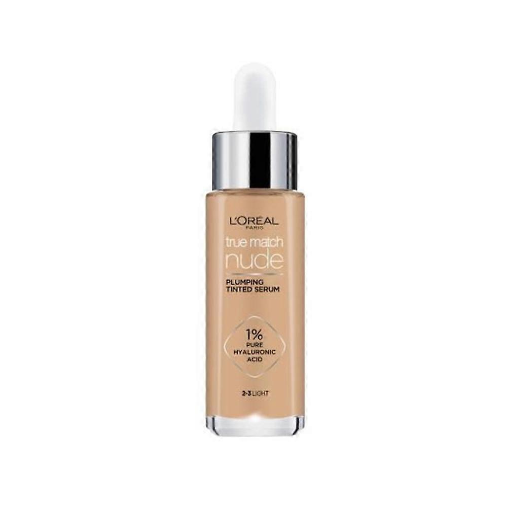 L'Oreal True Match Nude Plumping Tinted Serum - 2-3 Light 30ml
