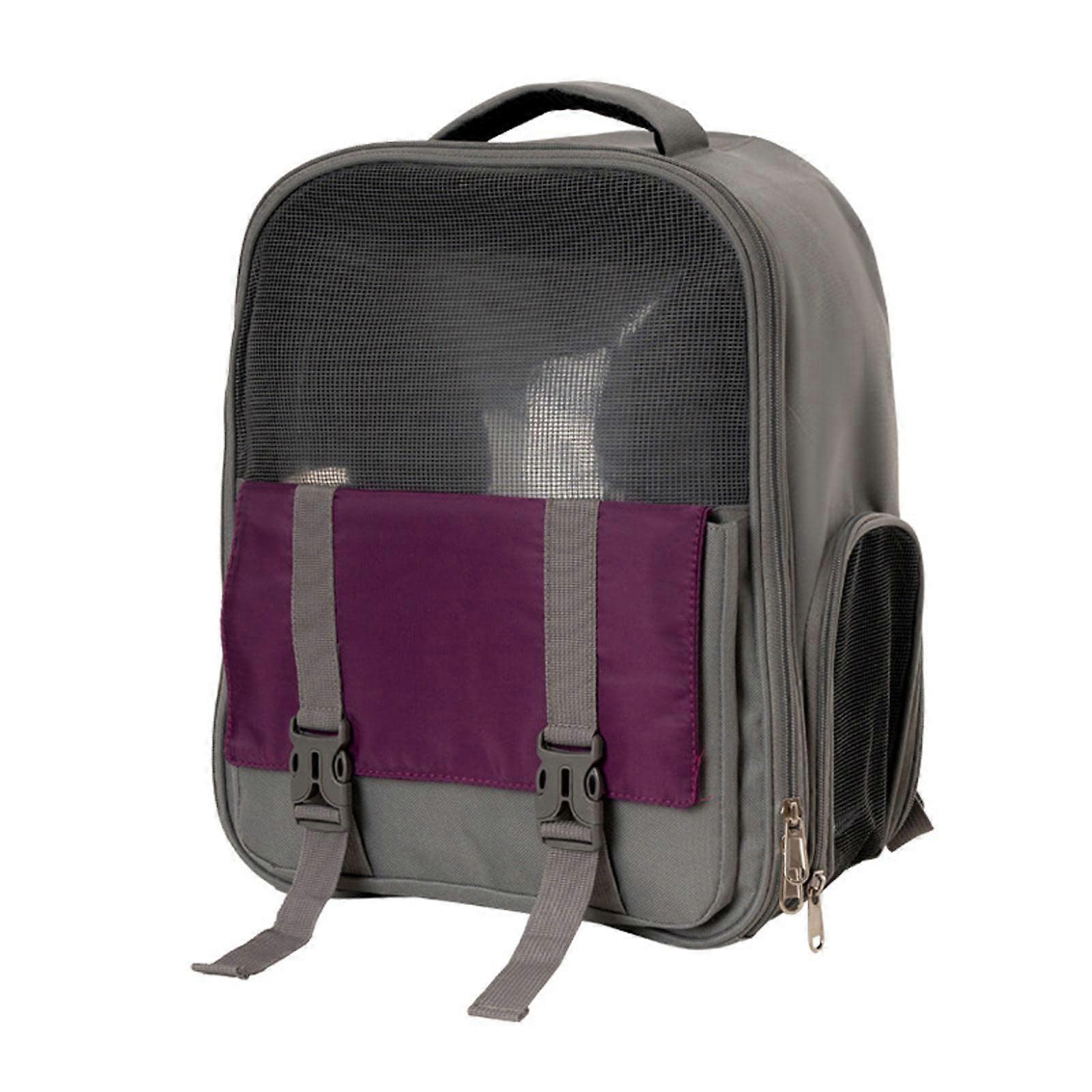 Travel Pet Backpack Dog Carrier Bag for Cats and Small Dogs, Durable, Lightweight, Adjustable Straps, Gray Color