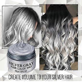 2025 Silver Gray White Hair Color Wax Pomades 1oz Natural Hair Coloring Wax Cosplay fi