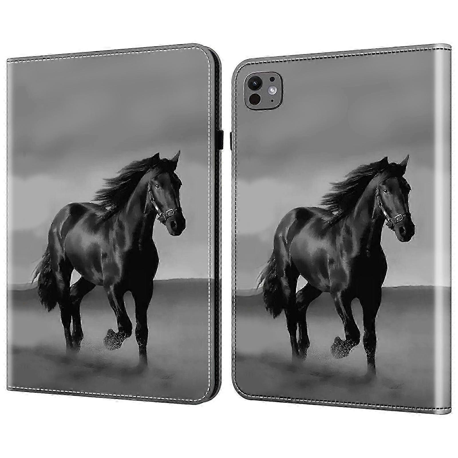 For Ipad Pro 13 (2024) Stand Case Pattern Printed Leather Tablet Flip Cover