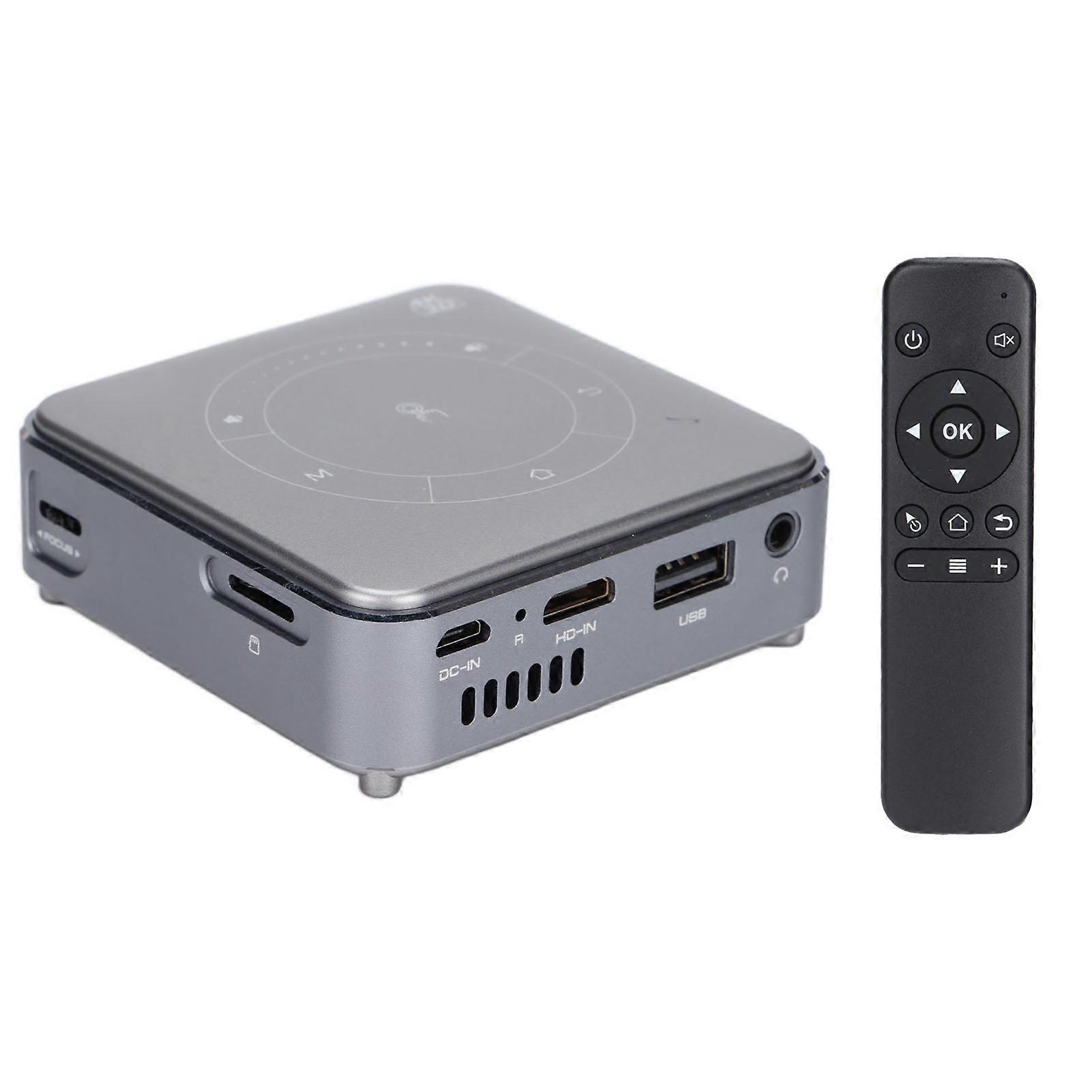 Portable 3D Mini Projector 4K Decoding Grey 3000mAh Battery