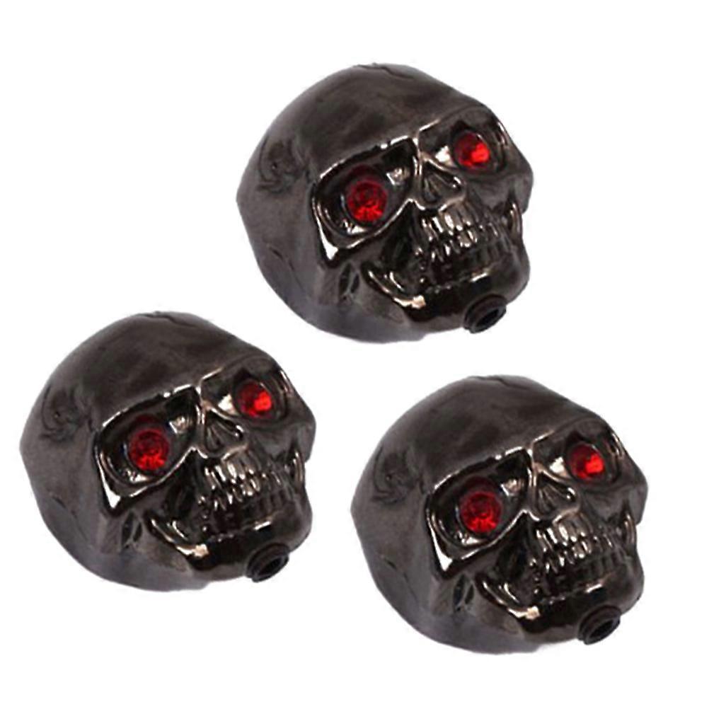 Skull Tone Knobs Electric Guitar Metal Knobs for Guitar Use 3Pcs