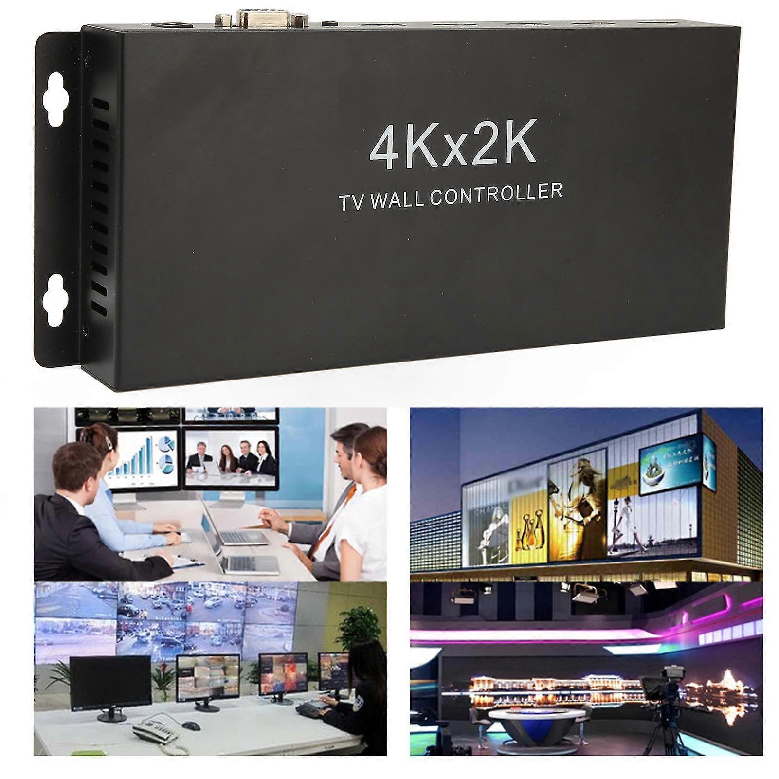 HD TV Wall Controller 1 in 4 Out 4K Splicing Video Processor 3840x2160