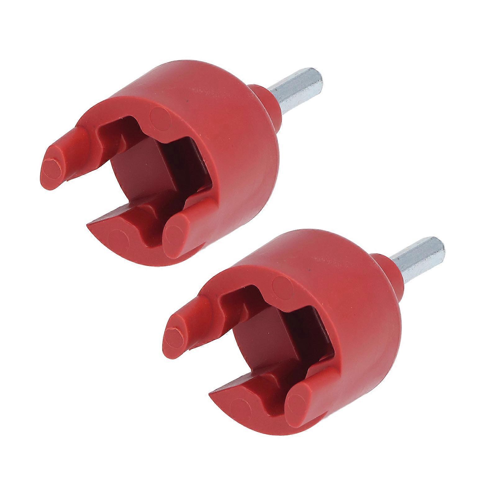2pcs Plastic Electric Fence Insulator Sleeves 10cm Hex Socket