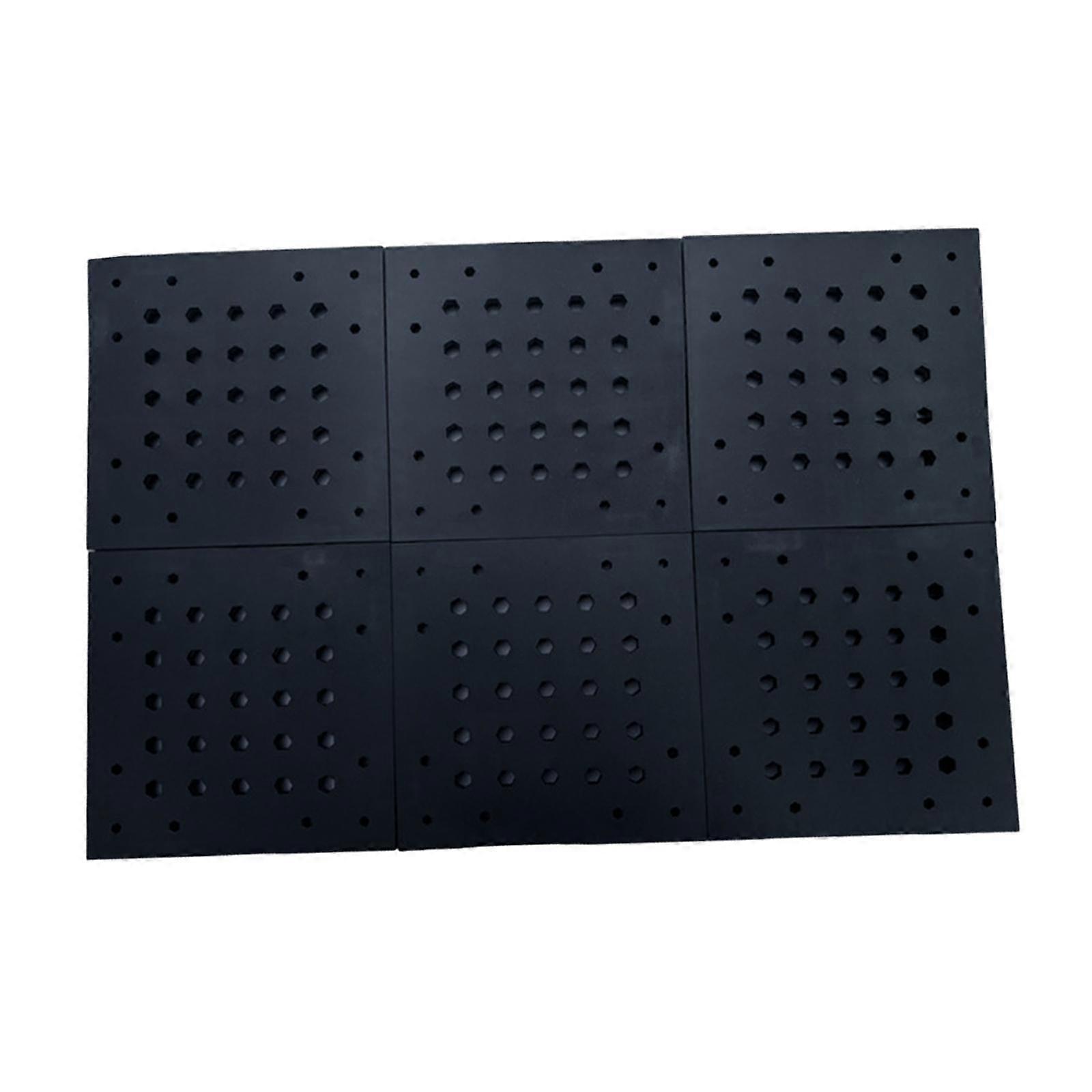 6Pcs Baseplate Building Plate Gifts Black Versatile Model Kit Modification