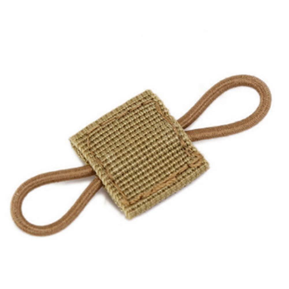 Backpack Binding Buckles Pack Of 10 Elastic Buckle Khaki Color Binding Antenna Stick Tube