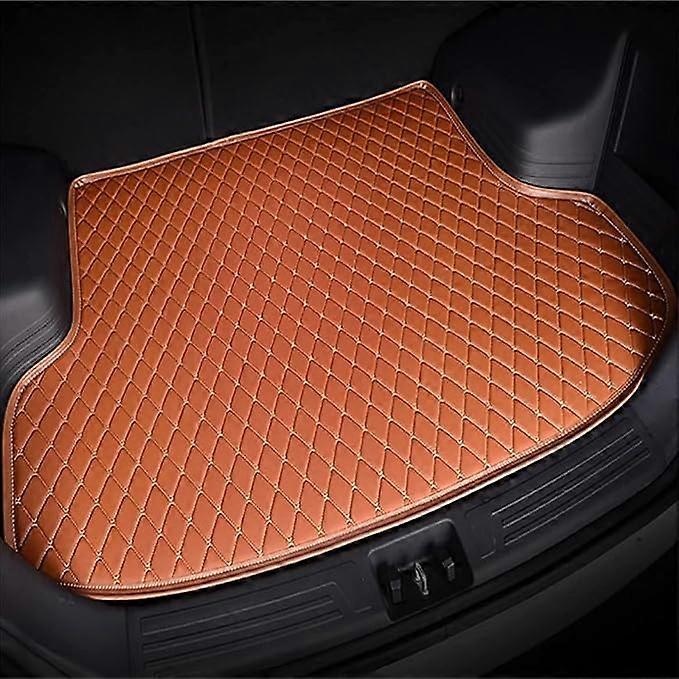 Waterproof Car Boot Liner For Ford Focus 2014 Heavy Duty Quilted Trunk Mat With Non Slip Backing Orange