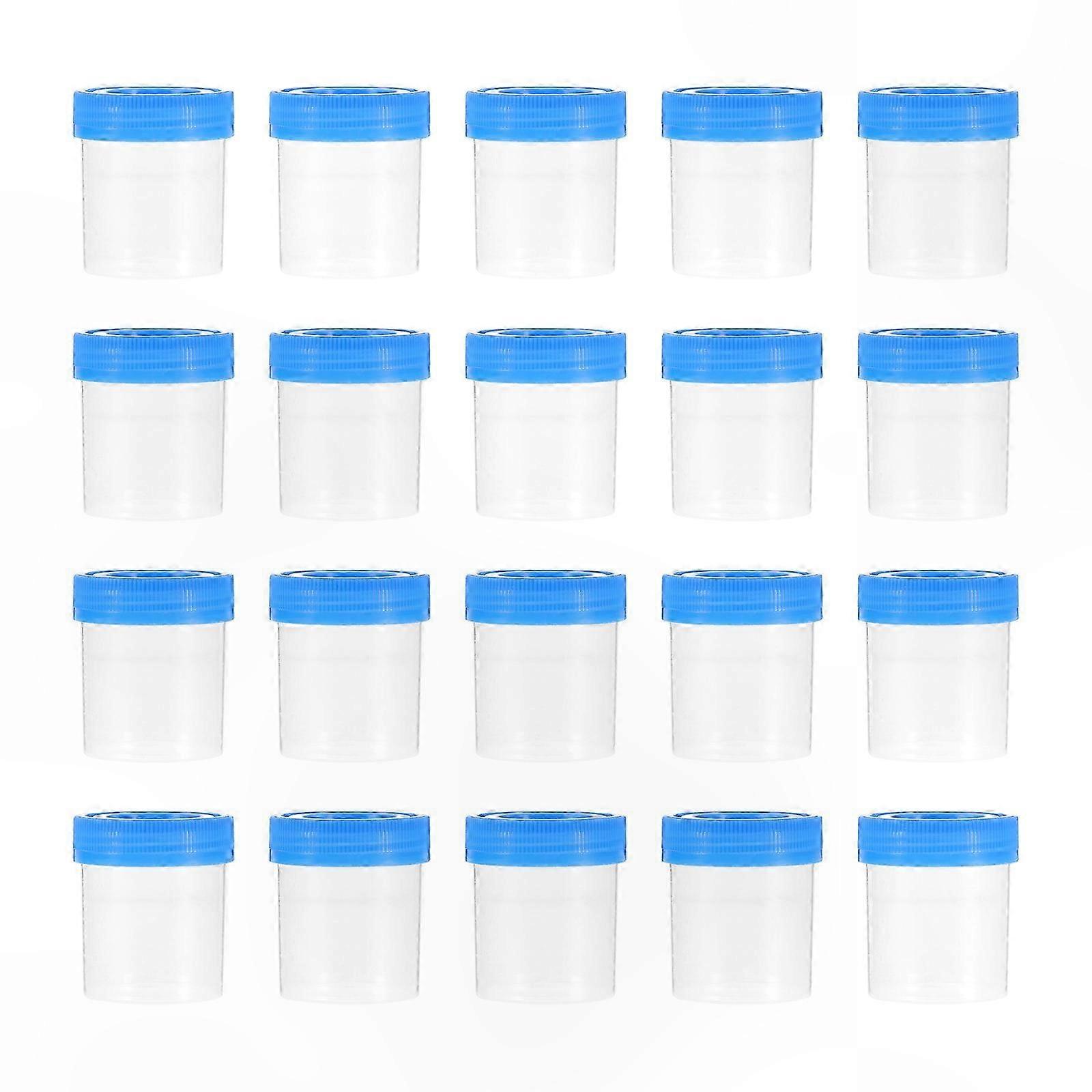 30-Pack Disposable Sputum Cups for Medical Use Randomly Colored Collection Containers