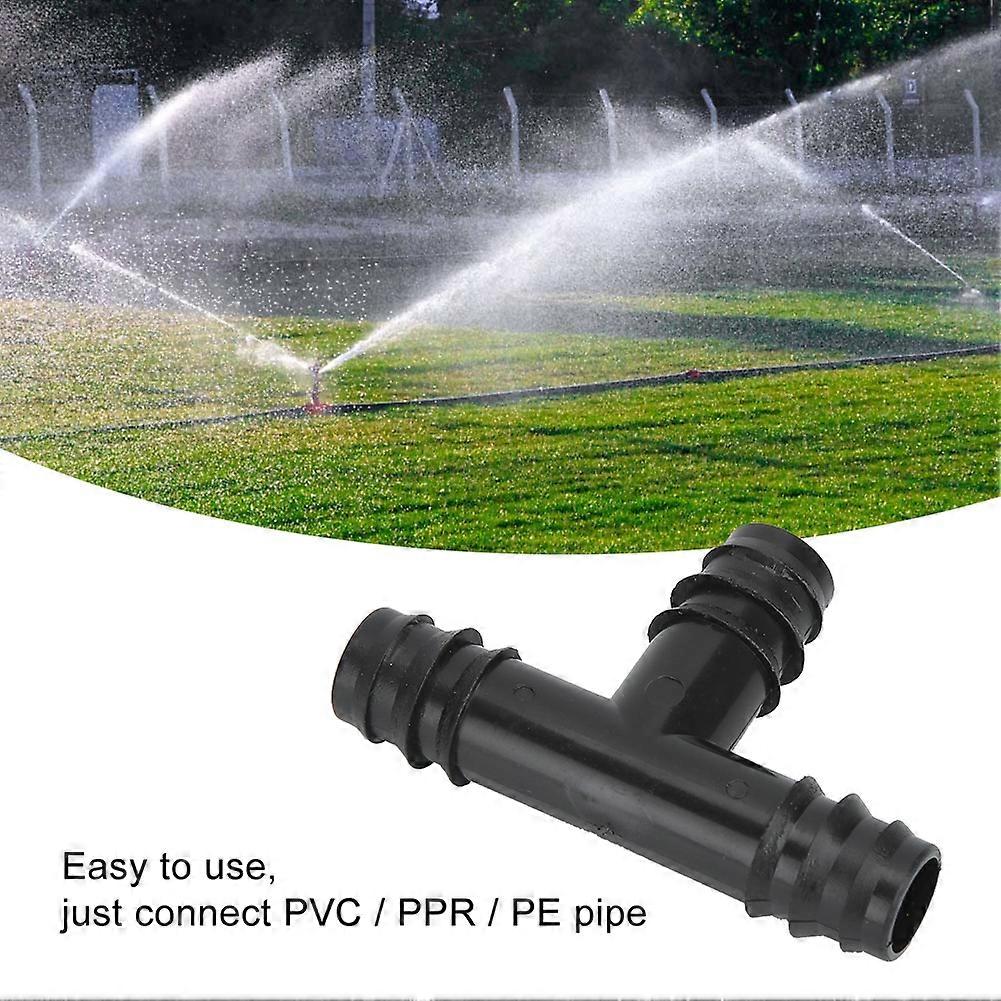 50Pcs 16mm PP Swing Pipe Coupling 3-Ways for Garden Irrigation