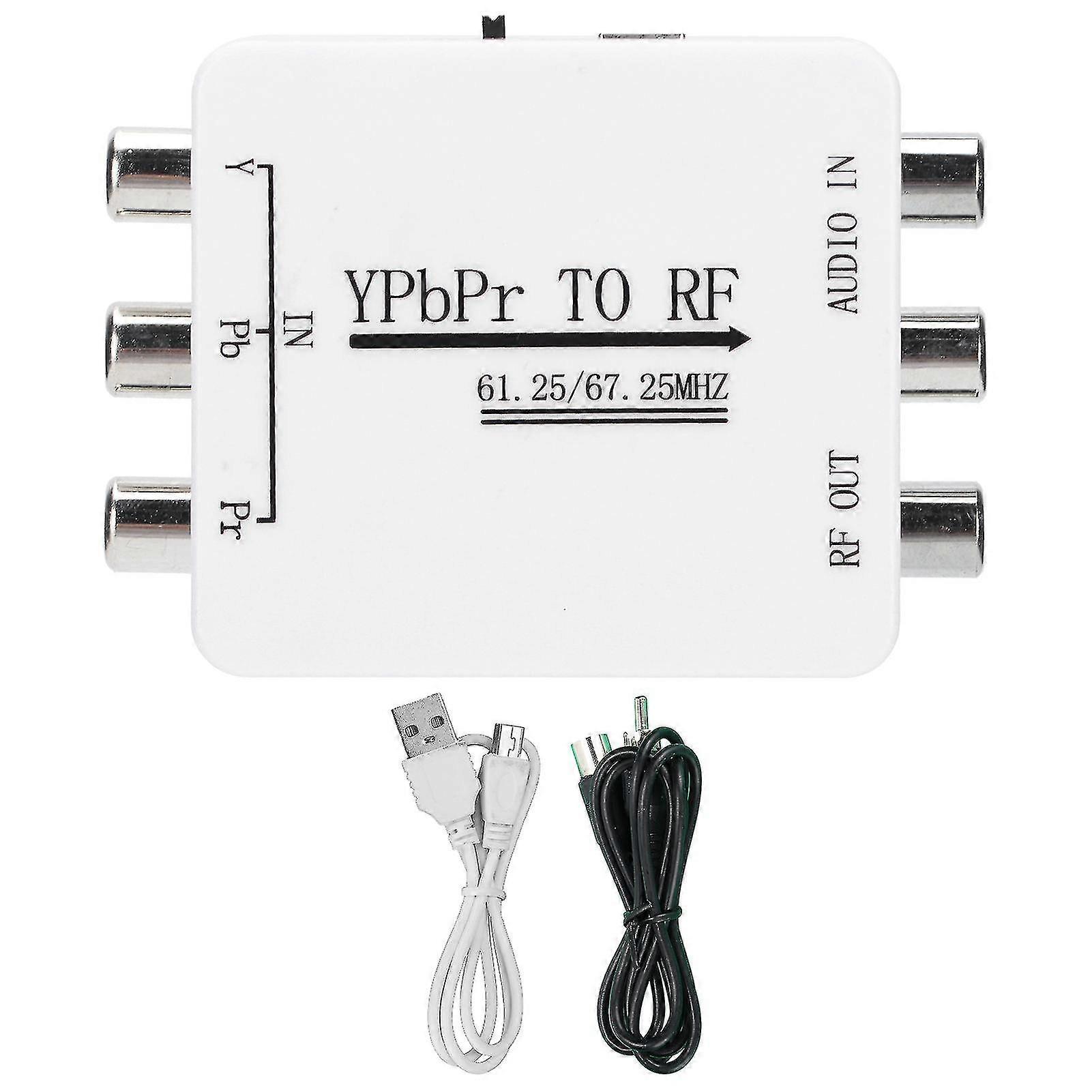 Audio Signal Adapter Mini YPbPr to RF Single Wire Transmission Converter for Long Distance Single Wire Transmission 2025