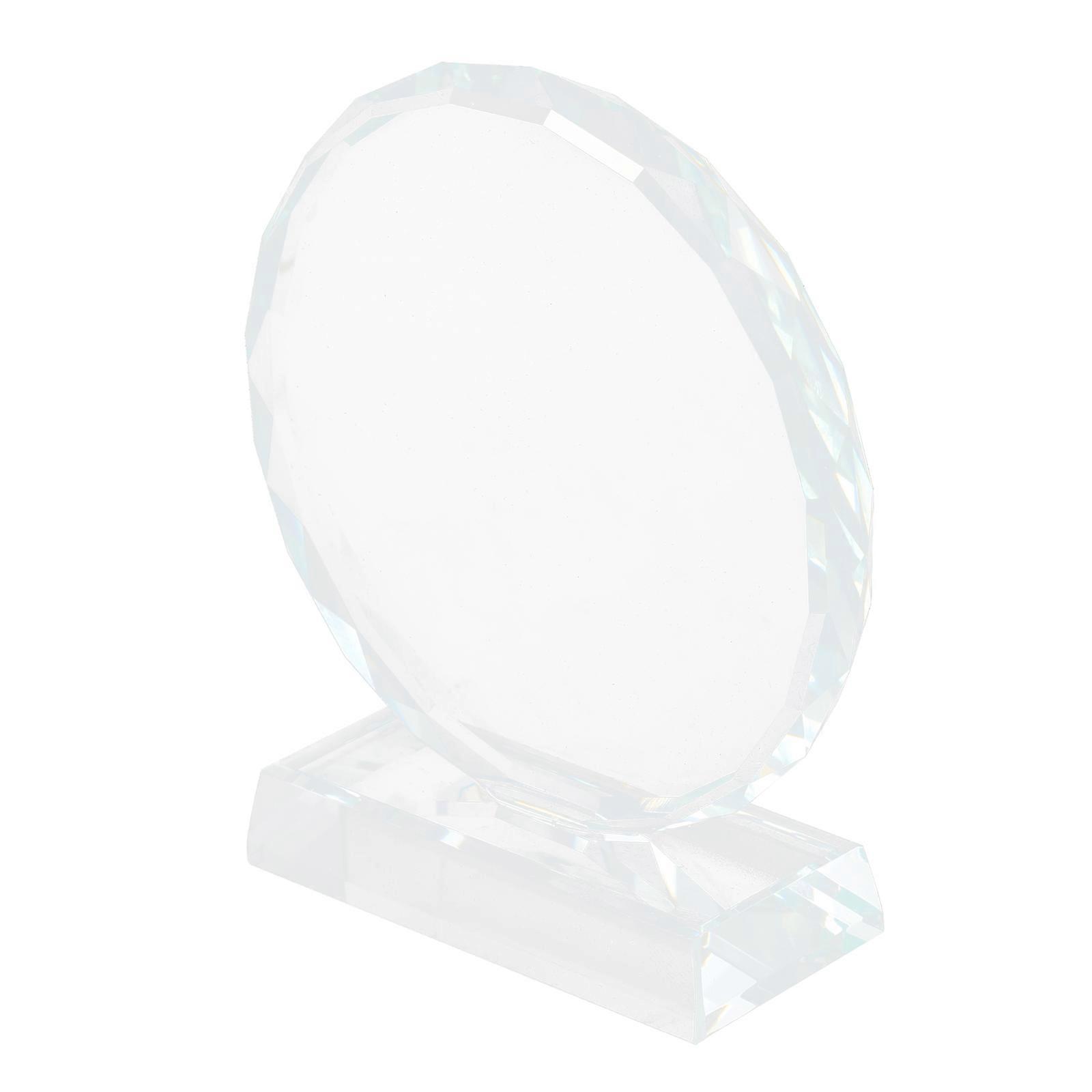 Crystal Trophy Transparent Decorative Award Trophy for Decoration 6Pcs