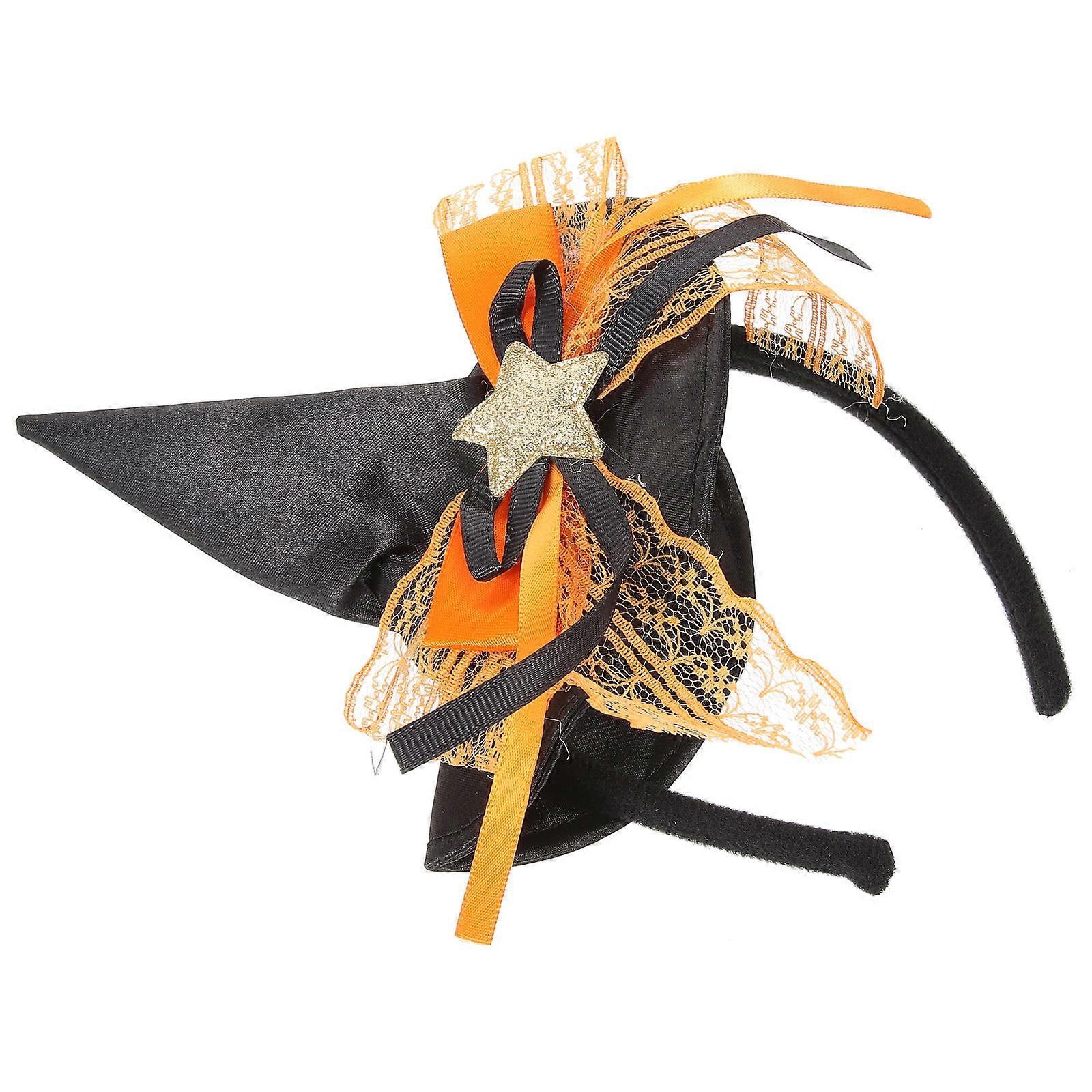 Halloween Party Headband Tiny Witch Hat for Decoration 4Pcs Pack