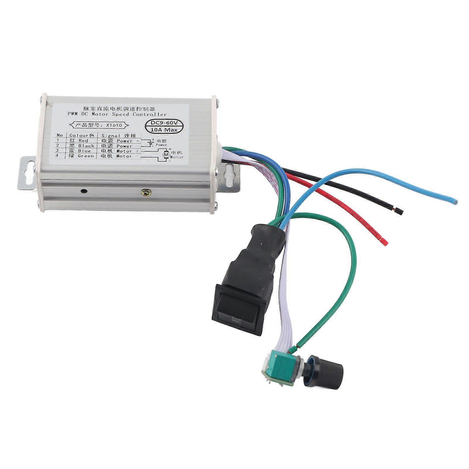 DC Motor Speed Controller 10A CW/CCW Motor Speed Regulator 9~60V PWM ControllerDC9-60V