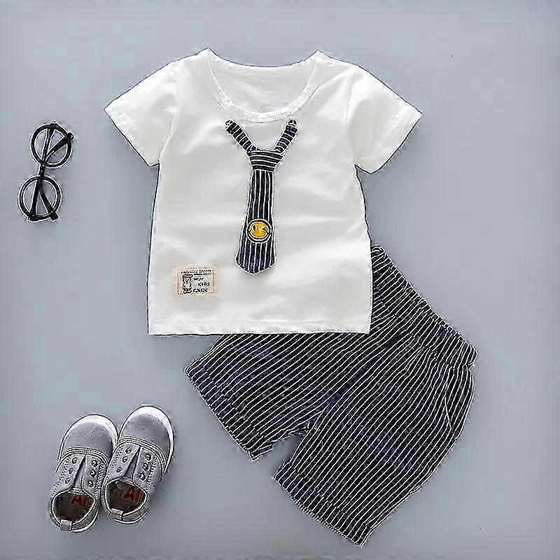 בגדי ילדים יום יומי תינוק בגדי קיץ לילדים סט בגדי ספורט + מכנסיים קצרים חליפות בגדים כותנה מוצרים בגדי ילדים