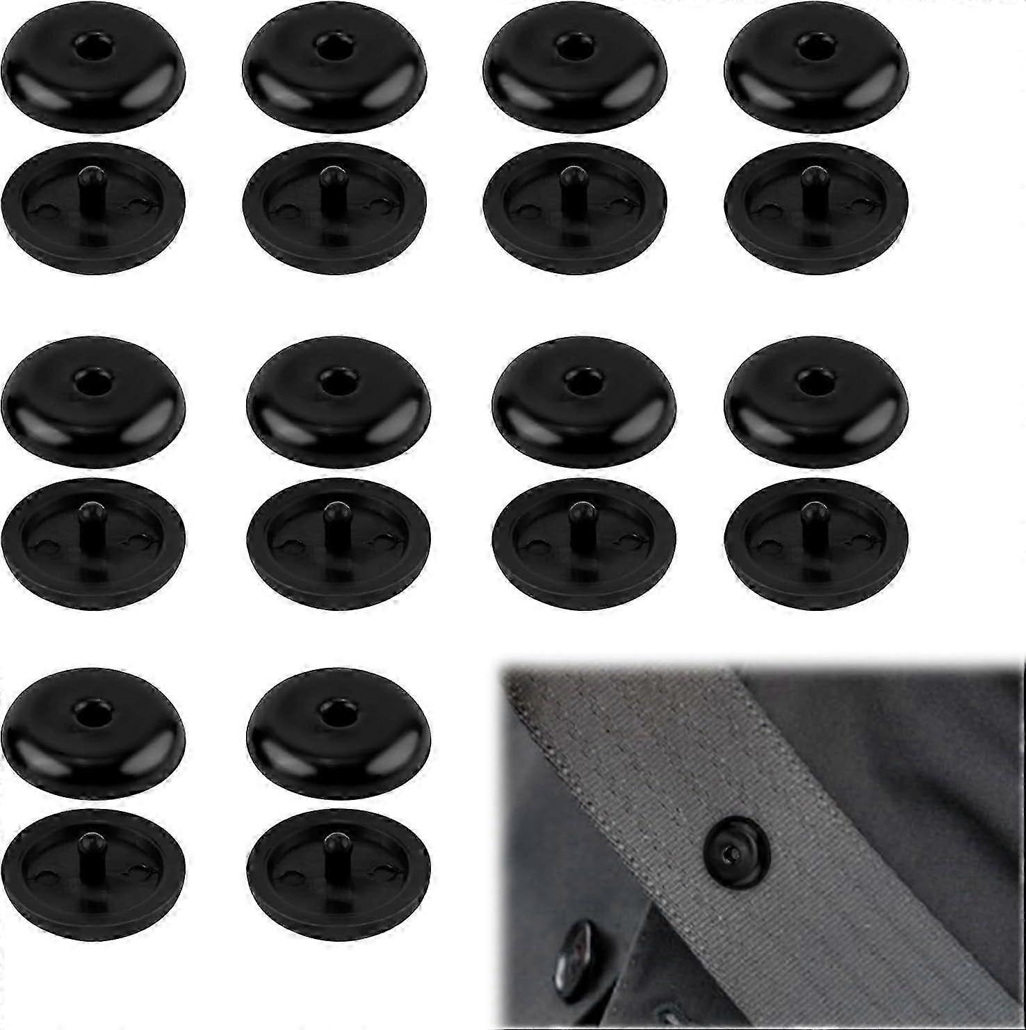 ABS Plastic Seat Belt Stopper Button 10 Pairs Universal Car Seat Belt Clip Black for Vehicles