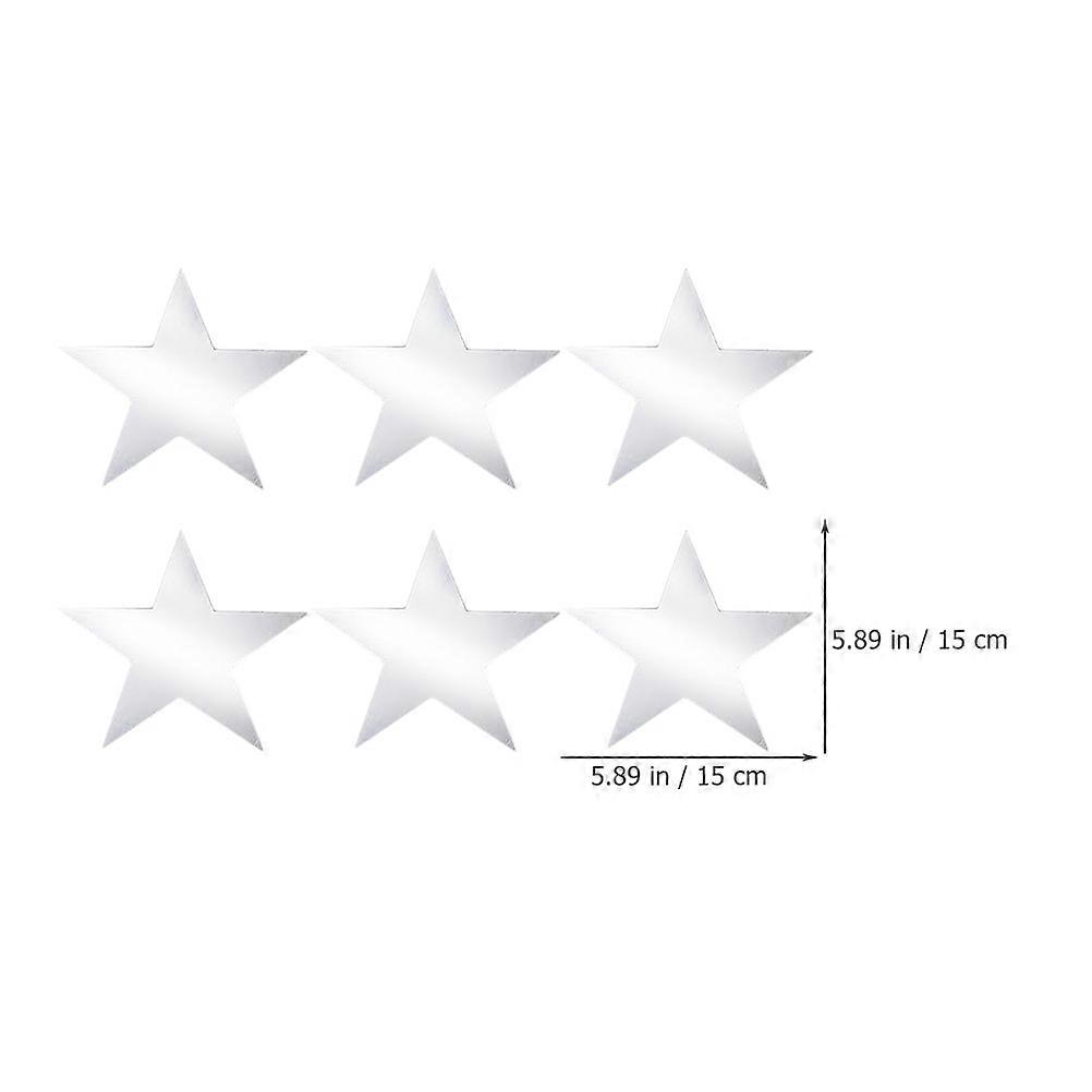Silver Paper Star Cutouts Party Ornament for Party Use 120Pcs