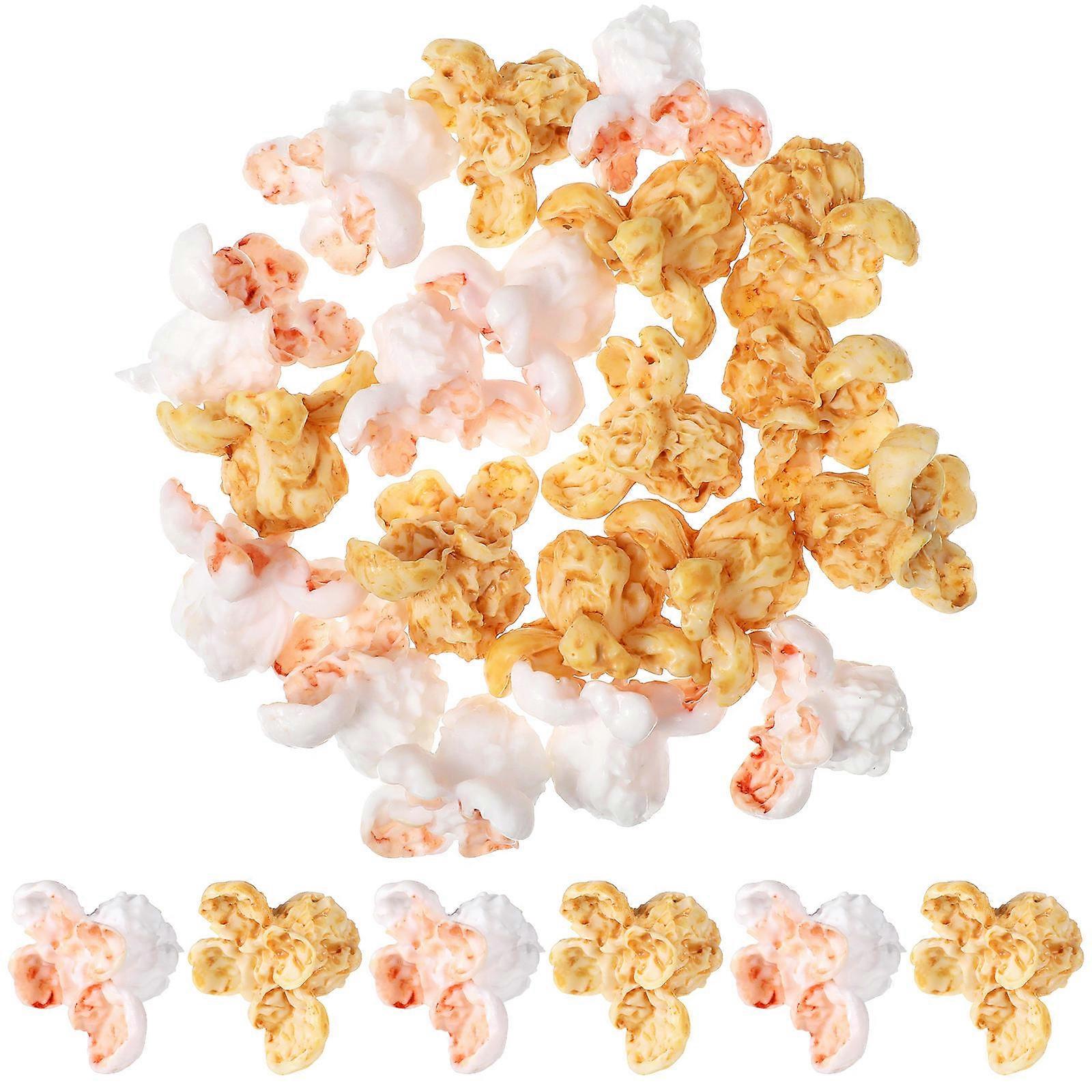 Artificial Decoration Resin Popcorn Adornment Diy Earring Making Women 0.98X0.39X0.20in 20Set