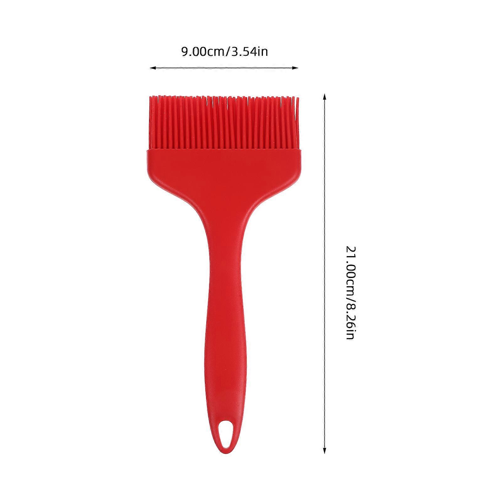 Silicone Wide Pastry Basting Brush for Cooking Oil Use Red
