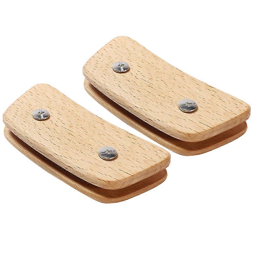Pot Handle Cover Wooden Pan Handle Holder for Heat Resistance 2Pairs