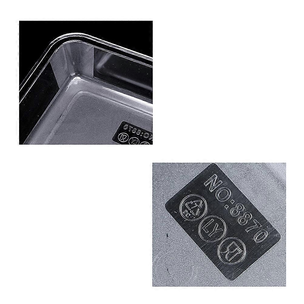 Clear Tray Acrylic Trays for Daily Use 2Pcs Transparent Food Tray