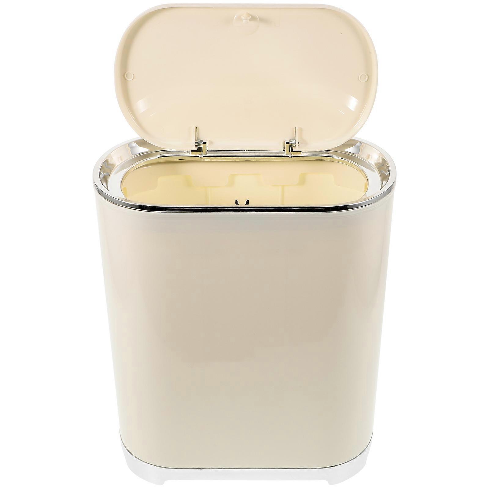 Push-Type Trash Can Bedroom Use PP Plastic