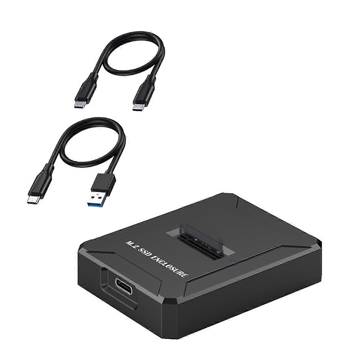 New M. 2-Hard Drive Holder Dual Protocol NVMe/NGFF Solid-State Drive Box Type-C Notebook External Box