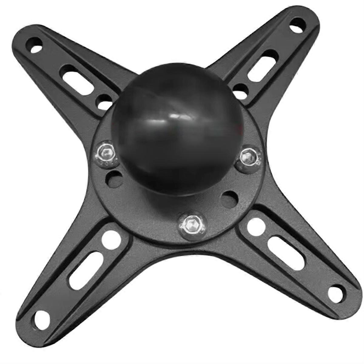 Portable Monitor Mounting Adapter Bracket Plate with 1.5inch Ball Head to 100x100mm 75x75mm, Wall A