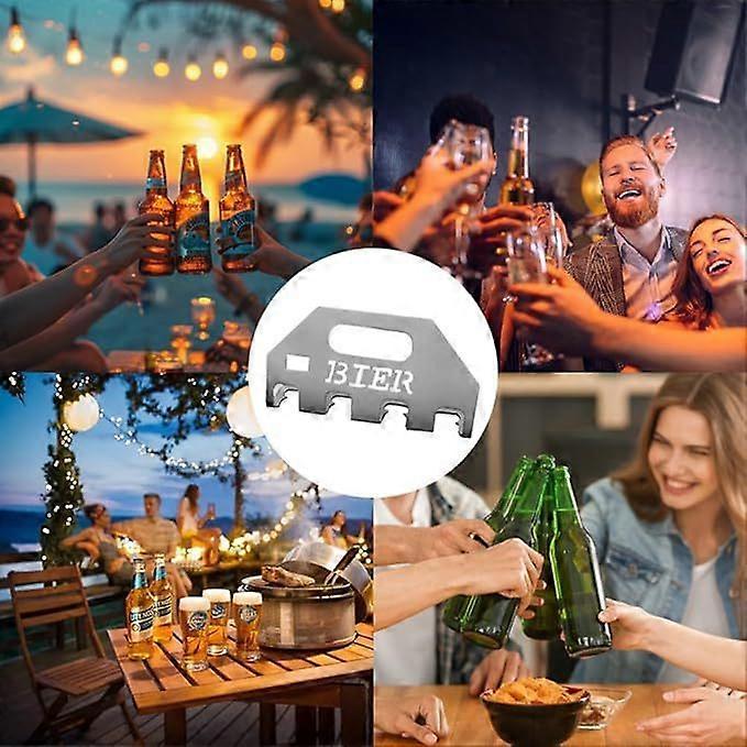 The Quad Beer Opener & Carrier Multi-bottle beer bottle opener and wine carrier