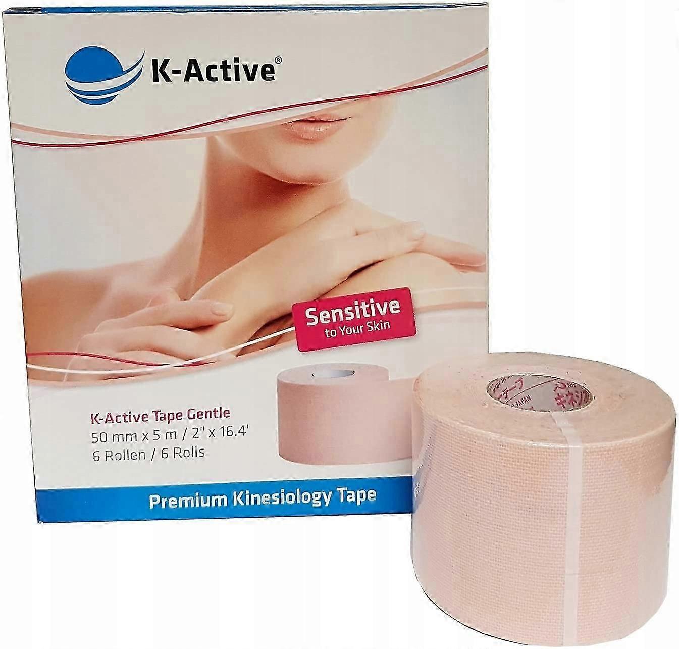Kinesiotaping Tape K-active 5 Cm X 5 M Beiges And Browns