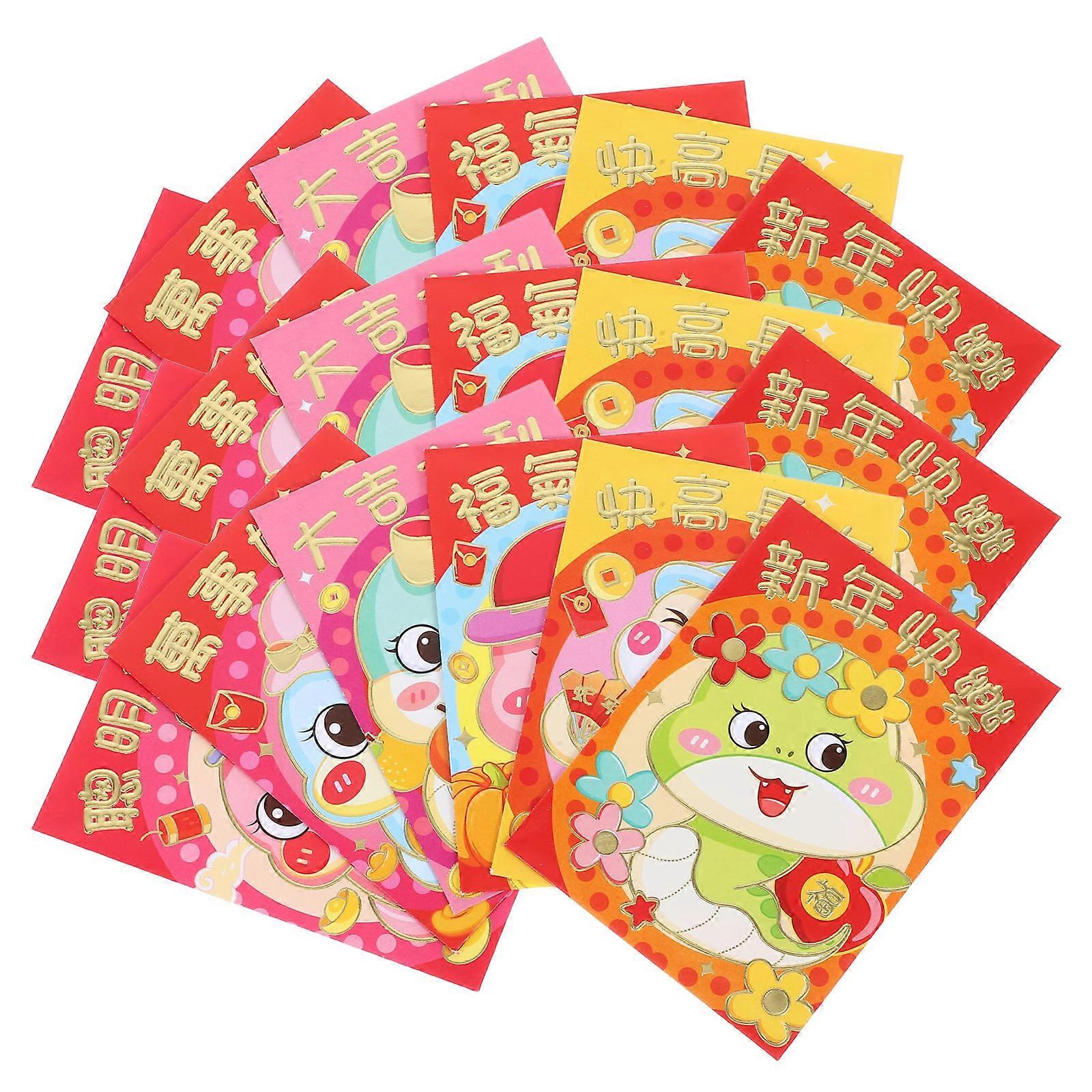 Red Envelope Money Pouch for New Year 120Pcs Traditional Style Multi Color